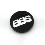 4pcs Car Hub Centre Caps for BBS 70mm,Wheel Hub Caps Centre Cover Emblem Badge Sticker Waterproof DustProof Styling Accessories,Black Silver