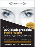 The Eye Doctor Eyelid Wipes - 200x Individually Wrapped Eyelid Cleansing Wipes - Suitable for use with Sensitive Eyes, Dry Eyes, Blepharitis & MGD - Detergent and Preservative Free