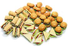 20 Assorted Sandwich, Burger and Croissant Dollhouse Miniature ,Dollhouse Accessories for Collectibles