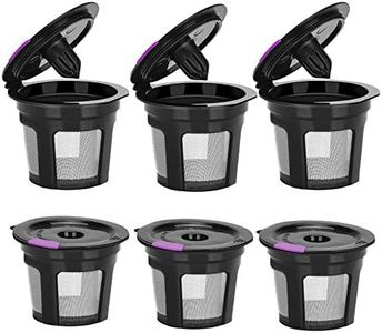 Reusable K Cup, Reusable K Cup Coffee Filter Refillable Single K Cup for Keurig 2.0 1.0 BPA Free-6 Packs r