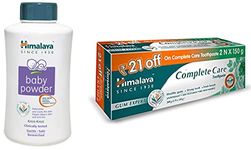 Himalaya Baby Powder, 700g & Complete Care Toothpaste - 150 g (Pack of 2)