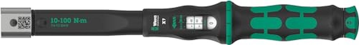 WERA - 05075657001 - Click-Torque X 7 Torque Wrench for Insert Tools, 10-100 Nm, 14x18 x 10-100 Nm