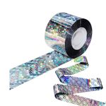 Homvik Bird Scarer Reflective Tape Double Sided Flash Deterrent Tape for Scare Pigeon Woodpeckers and Other Birds Away Garden Outdoor House Patio Orchard guttering 1.9inch X 265FT