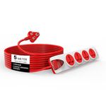 Goldmedal 240 Volts Plugged-in 4x1 Extension Board | 4 Outlet Universal Sockets | Master Switch with Indicator | 5 Meter Heavy Duty Extension Cable | Multi Plug Socket for Home & Office
