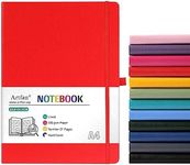A4 Notebook - Notebook A4 with Premium Paper, Faux Leather Classic Writing A4 Notebook Journal, 8.35" X 11.45", Hardcover - Red…