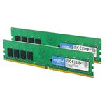 Crucial RAM 32GB Kit (2x16GB) DDR4 3200MHz CL22 (or 2933MHz or 2666MHz) Desktop Memory CT2K16G4DFRA32A, Green