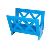 Frenchi Home Furnishing Contemporary Magazine Rack, Blue