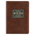 One Minute with God for Men 365 Devotions, Brown Faux Leather Flexcover