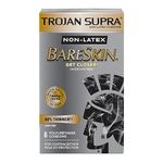 Trojan Condoms 90242 Trojan Supra Bareskin Polyurethane, 6 count (DL-322)