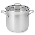 Calphalon 1833953 AccuCore Stainless Steel Stock Pot with Cover, 8-Quart