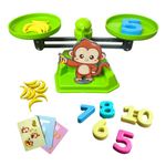 KITOY Weigh N Play | Math Balancing Game | Learn Practical Maths | Educational Toy with Weights for Kids 4+ (Monkey)