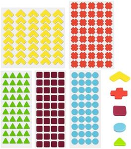 BLEWAY Bump Dots for Visually Impaired 200 Pcs Combo Pack(Yellow&Red&Blue&Purple&Green) - Low Vision Aids Braille Stickers Raised Tactile Dots for Elderly, Blind
