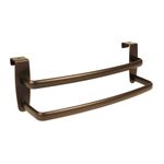 iDesign Axis Over-The-Cabinet Kitchen Dish Towel Bar Rack - 9", Bronze