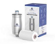 Silky Rain Stainless Steel Shower Water Filter. Removes 99% of Chlorine, Fluoride, Heavy Metals. Easy to Install. Hard Water Shower Filter Improves Hair, Nails and Skin Condition.