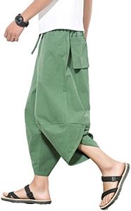 INVACHI Men's Drop Crotch, Green, 4X-Large