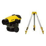 STANLEY 1-77-182 AL24 24x Magnification Optics Level With STANLEY STHT77625-1 74-150 cm Tripod for Optical Level