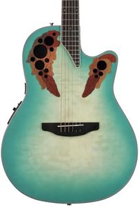 Ovation Celebrity Elite Plus CE44X-9B Mid-depth Acoustic-electric Guitar - Mintburst