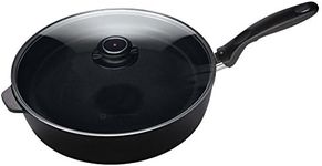 Swiss Diamond XD Deep Sauté Pan with Glass Vented Lid, 4.2 Litre Capacity, 28 cm x 7.5 cm Size