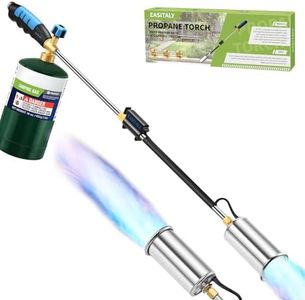 Weed Torch Propane Burner, 2,400,000BTU Blow Torch Flame Thrower, Weed Burner with Self Igniting and Anti-slip Rubber Handle for Weeding, Charcoal Starter, BBQ(Fuel Not Included)