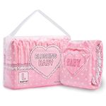 LittleForBig Adult Printed Diaper 10 Pieces - Blushing Baby (Large 36"-46")