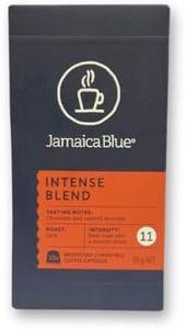 Jamaica Blue Coffee Capsules - Intense Blend (10 serves). Single-serve coffee capsules & pods compatible with Nespresso coffee machines (x10 capsules)