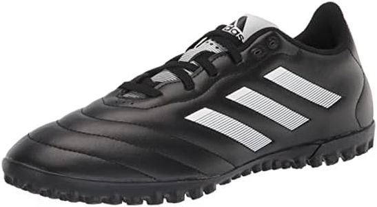 adidas Unisex Goletto VIII Turf Soccer Shoe, Black/White/Red, 7 US Men