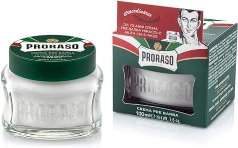 Proraso | Crème avant-rasage rafraîchissante (pot de 100 ml) – Crème de pré-rasage tonifiante à l'huile d'eucalyptus et au menthol – Fabriquée en Italie