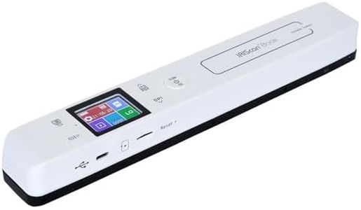 IRIScan Book Scanner - v7 Document Scanner A4 Free Readiris PDF Editor Scanner to Word PDF XLS SD Card USB Win Mac
