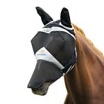 Shires Horse Fine Mesh Fly Mask with Ears and Nose