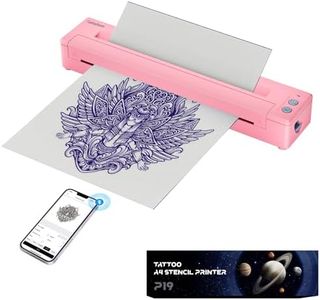 Tatouhom Tattoo Transfer Stencil Printer Bluetooth Thermal Copier Printer Wireless Tattoo Printer Machine Tattoo Starter Kit with Transfer Paper Compatible with Phone Tablet & PC