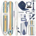 HUIIKE Stand Up Paddle Board for Adults with Accessories Included, Oar, Fins, Pump. Inflatable Sup Board Great Stability and Resistance. 10’ x 33" x 5.9", Maximum Load 286 lb