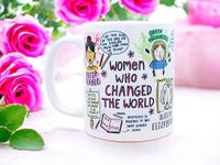 DAYS Inspiring Women Mug, Women Empowerment Mug, Inspirational Quotes, Feminism Gift, Girl Power Helping Me to Grow Motivational Mug, Self Care Manifest Affirmation (Inspiring Women Mug)