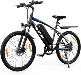 VARUN Electric Bike, 24"/26" Ebike with Removable 36V/48V Battery, 250W High-Speed Brushless Motor, E-Mountainbike with 3 Riding Modes, Electric Bicycle for Adults