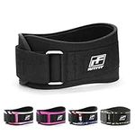 RitFit Weight Lifting Belt - Great for Squats, Lunges, Deadlift, Thrusters - Men and Women - 6 Inch Black - Firm & Comfortable Lumbar Support with Back Injury Protection