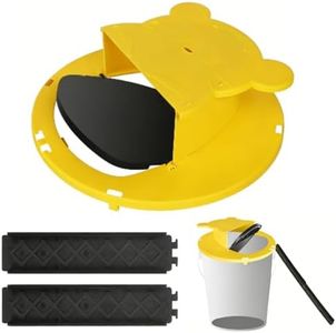ZEPTAQ Mouse Trap Bucket - Mouse Traps Indoor for Home - Multi-Catch, Auto-Reset, Humane or Lethal Rat Trap - ABS Material - 5 Gallon Bucket Compatible
