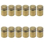 Antrader Glass Standoff 3/4" x 1", Nail Wall Mount Standoff Holder Screw, Stainless Steel Advertise Fixing Pin Sign Mounting Hardware, 12-Pack, Polished Gold