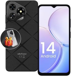 Ulefone Note 19 (6+32GB) Unlocked Cell Phones, Android 14 Go, 6.56” Screen 5000mAh Battery, 8+5MP Camera, Ultra-Slim Lightweight 4G Dual SIM Smartphone 3-Card Slots Face ID Mobile Phone- Black