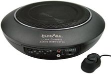 In Phase Car Audio USW10 300W 10" Underseat Ultra Slim Compact Active Subwoofer System, Die-Cast Aluminium , Black