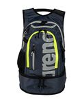 arena Fastpack 3.0 Sporty Backpack for Swimming, Sea, Gym and Sports, Water-repellent Travel Bag with Padded Shoulder Straps, Shoe and Wet Clothes Compartment, 40 litres