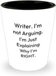 Sarcastic Funny Writer Shot Glass -