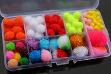 Tigofly 100 pcs assorted Egg Glo Bug Fly Fishing Trout Egg Fly Tying Materials Free Box