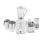 Sujata Multimix Juicer Mixer Grinder|900 Watts Double Ball Bearing Motor|22000 RPM|Non-Stop 90 Mins Running|3 Jars including 1750ml Blender with Coconut Milk Extractor,1000ml, 500ml Jar| (White)