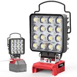 LED Work Light for Milwaukee m18: Ecarke 48W 2900LM for Milwaukee Light m18 Work Light - USB Work Light 18V Battery Light with Low Voltage Protection & USB&Type-C Charging Port（Tool Only）