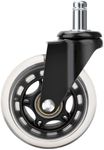 3'' Swivel Caster Wheel for Traeger Pellet Grills - HDW302 Rubber Heavy-Duty Grill Wheel for Traeger Timberline 850, Timberline 1300, Century 885, Ironwood 650, Ironwood 885, Texas Elite 34, Pro 780