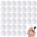 YIQXKOUY 100 Pieces Kids Chef Hat Non-Woven Fabric Chef Hats for Baking Party Favors Home Kitchen School and Restaurant