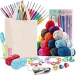 73 Piece Crochet Kit for Beginners 