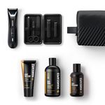 MANSCAPED® The Premier Package 5.0 ULTRA, with The Lawn Mower® 5.0 ULTRA Men's Groin & Body Hair Trimmer, Shears 3.0, Crop Preserver® Ball Deodorant, Refined® Body Wash, Crop Soother™, Shed 2.0