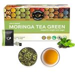 TEACURRY Moringa Green Tea - 30 Tea Bags | Helps With Cholesterol, Blood Pressure | Moringa Green Tea For Weight Loss Management | 100% Natural, 100 Gm