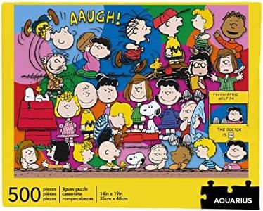 Aquarius Peanuts Gang Jigsaw Puzzle (500 Pieces), Collectibles, Glare Free, Games, 14 x 19 Inches