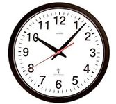 Youshiko Radio Controlled Wall Clock (Official UK & Ireland Version), Stylish Black & White Bold Classic Design (25cm / 10-Inch Diameter), Home/Kitchen/Office/School Clock, Easy to Read